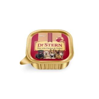 Dr.Stern kana ja linnuliha pasteet koertele 300g alu cup
